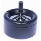 Blauwe asbak met spinmechanisme
